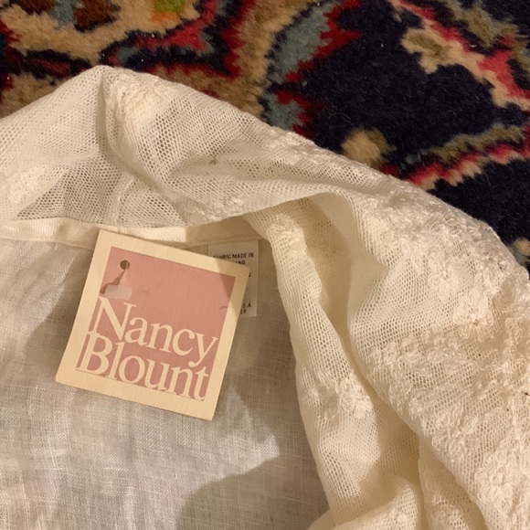 NWT ELEGANT 100% IRISH LINEN BLOUSE - Picture 6 of 7